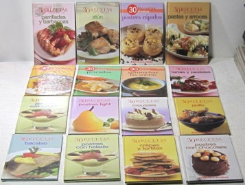 LIBROS COCINA 30 RECETAS EN 30 MIN Y 30 RECETAS PRACTICAS